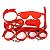 Kit Sado Courvin Vermelho - Imagem 1