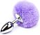 Plug Anal P Aço Pompom Purple - Imagem 1
