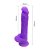 Dildy Protese Peniana Silicone Ventosa Roxo 20x3,5cm - Imagem 3
