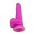 Dildya Protese Peniana Silicone Ventosa Rosa 20x3,5cm - Imagem 3