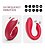 Red Desire Vibrador Casal Controle 10 Potências - Imagem 7