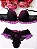 Conjunto Love Preto/Roxo - Imagem 1
