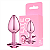 Lite Plug Anal M Plástico Leve Rosa - Imagem 1