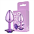 Lite Plug Anal M Plástico Leve Roxo - Imagem 1