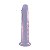 Dildo Realístico Bicolor Roxo 19,5x3,8cm - Imagem 1