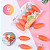 Marca Textos Cenoura Kit 6 Cores Papelaria Fofa Divertida Kawaii - Imagem 1