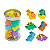 Kit Mini Borrachas 10/12 Peças Com Pote Diversos Temas Papelaria Fofa Divertida - Imagem 1