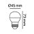 Lampada Bolinha 40w Incandescente Clara 127v NARDS - Imagem 3