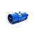 Plug Macho Industrial Steck 3p+t 32a Azul 250v Newkon N-4279 - Imagem 1