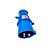 Plug Macho Industrial Steck 2p+t 32a Azul 250v Newkon N-3276 - Imagem 1