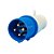 Plug Macho Industrial 3p+t 32a 9h Azul 250v MGI-024-9 JNG - Imagem 1