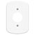 Espelho Placa Para Tomada Redonda Tampa F5 4x2 Fame Blanc - Imagem 1