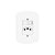 Conjunto Interruptor Simples C/ Tomada 2p+t 10a Fame Blanc - Imagem 1