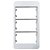 Placa e Suporte Condulete 3/4 Branco 3 postos Sleek Margirius - Imagem 2
