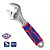 Chave Inglesa 12 Pol 300mm Ajustável Emtop Cabo Emborrachado - Imagem 2