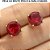 BRINCO NO BRUTO PRONTO PARA BANHO JA NO COBRE ATA FUSÃO EM ZIRCÔNIA VERMELHO 2,9GR TAMANHO APROXIMADO:10x10MM REF.BRU1240 - Imagem 1