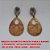 BRINCO NO BRUTO PRONTO PARA O BANHO  E PINGENTE  GOTA FOTOCORROSÃO  DE 2X3CM - PESO 4.4GR  - BRU2356 - Imagem 1