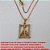 GARGANTILHA NO BRUTO PRONTO PARA O BANHO -  GARGANTILHA COM CORRENTE VENEZIANA E  PINGENTE DE QUADRADO COM NOSSA SENHORA  CRAVEJADA EM MICRO ZIRCONIAS - TAM. 45,8CM -  PESO 3,6GR - BRU3227 - Imagem 3