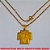 GARGANTILHA BRUTO PRONTO PARA BANHO COM CORRENTE DE 45CM VARIADA - COM FECHO BOINHA  PINGENTE 18MM MEDALHA ROSTO DE CRISTO  -  PESO 4,4GR - BRU3537 - Imagem 1