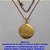 GARGANTILHA NO BRUTO PRONTO PARA O BANHO CORRENTE L11 IMPORTADA DE 45CM -(4213)  MEDALHA  20MM ENTREGO CONFIO ACEITO AGRADEÇO -  4.0GR - BRU5713 - Imagem 1