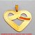 PINGENTE NO BRUTO PRONTO PARA O BANHO -  PINGENTE DE CORAÇÃO VAZADO - TAMANHO:3,5CM -  PESO:2,1GR - BRU3975 - Imagem 2