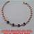PULSEIRA NO BRUTO PRONTO PARA O BANHO COM QUATRO PEDRA DE 6MM CRISTAL LEITOSO PESO 2.7GR - TAMANHO 19CM - BRU6014 - Imagem 1