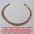 PULSEIRA NO BRUTO PRONTO PARA O BANHO  GRUMET LONGA DIAMANTADA 4L (M-188)  - PULSEIRA COM CORRENTE DUPLA E FECHO LAGOSTA PESO 4,5GR - TAMANHO 20CM - BRU2740 - Imagem 2