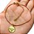 Pulseira No Bruto pronto Para Banho Rabo De Rato Com Medalha Espirito Santo Tamanho Aproximado: 20,0cm Extensor: 6,0cm Peso: 2,6 gramas REF: BRU1511 - Imagem 1