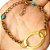 Pulseira No Bruto Pronto Para Banho Tamanho Aproximado: 20,0cm Extensor: 3,0cm Peso: 4,0 gramas REF: BRU816 - Imagem 2