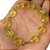 Pulseira No Bruto Pronto Para Banho Com Flor De Resina Tamanho Aproximado: 20cm Peso: 5,9 gramas REF: BRU781 - Imagem 1