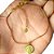 Pulseira No Bruto Pronto Para Banho Rabo de Rato Com Medalha Nossa Senhora Aparecida Tamanho Aproximado: 19,0cm Extensor: 5,0cm Peso: 2,8 gramas REF: BRU 2138A - Imagem 1