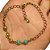 Pulseira No Bruto Pronto Para Banho Com Bolinhas Tamanho Aproximado: 20,0cm Peso: 2,3 gramas REF: BRU1942 - Imagem 1