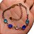Pulseira No Bruto Pronto Para Banho Com Pedras Em Cristais De Acrílico Tamanho Aproximado: 20,0cm Extensor: 5,0cm Peso: 3,0 gramas REF: BRU1944 - Imagem 2