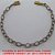 PULSEIRA NO BRUTO PRONTO PARA O BANHO CORRENTE CADEADO 1.00 - (M11) COM FECHO GAVETA - 20CM- PESO 4,6GR - BRU922 - Imagem 2