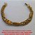 PULSEIRA NO BRUTO PRONTO PARA O BANHO  MODELO COM CHAPA DUPLA TODA TRABALHADA FECHO LAGOSTA  -PESO 12,8GR - BRU874 - Imagem 3