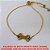 PULSEIRA NO BRUTO PRONTO PARA O BANHO AJUSTAVEL COM UM OSSO (DOG) EM ALTA FUSÃO  2CM - 3,3GR - BRU061 - Imagem 3