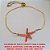 PULSEIRA NO BRUTO PRONTO PARA O BANHO MODELO AJUSTAVEL COM UMA ESTRELA DO  MAR DE 2,5X2CM - PESO 3GR - BRU2728 - Imagem 1