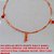 PULSEIRA NO BRUTO PRONTO PARA O BANHO -  PULSEIRA FEMININA COM PENDURICALHOS DE  CRISTAIS E FIGA -TAMANHO 24,2CM - PESO 2,3GR -  BRU0205 - Imagem 1