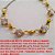 PULSEIRA NO BRUTO PRONTO PARA O BANHO -  PULSEIRA FEMININA COM QUATRO PEDRAS DE  ZIRCONIA COM BASE EM ALTA FUSÃO 10x10 E  BOLINHAS + EXTENSOR E FECHO LAGOSTA - LARG.  DAS BOLINHAS 0,6CM - TAMANHO 24,5CM - PESO  11,0GR - BRU3213 - Imagem 1