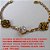 PULSEIRA NO BRUTO PRONTO PARA O BANHO -  PULSEIRA FEMININA EM ALTA FUSÃO COM  ZIRCONIA 10x10 E CONECTORES DE FLOR +  FECHO LAGOSTA - TAMANHO 20,5CM - PESO  7,4GR - BRU1900 - Imagem 3