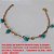 PULSEIRA NO BRUTO PRONTO PARA O BANHO -  PULSEIRA FEMININA COM PINGENTE DE PEDRA  NATURAL TURQUESA  - TAMANHO 18,5CM - PESO  2,3GR - BRU3157 - Imagem 2