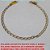 PULSEIRA NO BRUTO PRONTO PARA O BANHO -  PULSEIRA FEMININA DE CORRENTE GRUMET  DIAMANTADA (188) COM FECHO GAVETA COM  TRAVA - TAMANHO 20,4CM - PESO 2,8GR - BRU3223 - Imagem 2