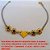 PULSEIRA NO BRUTO PRONTO PARA O BANHO -  PULSEIRA FEMININA COM CONECTOR DE FLORES  E CORAÇÃO - TAMANHO 17,8CM - PESO 1,7GR -  BRU3360 - Imagem 1