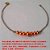 PULSEIRA NO BRUTO PRONTO PARA O BANHO -  PULSEIRA FEMININA COM BOLAS DE METAL -  LARG. DAS BOL. 5MM/6MM - TAMANHO 17,0CM -  PESO 1,2GR - BRU0633 - Imagem 2