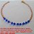 PULSEIRA NO BRUTO PRONTO PARA O BANHO -  PULSEIRA FEMININA COM MIÇANGAS DE CRISTAL  AZUL - LARG. DAS MIÇ. 4MM - TAMANHO 19,5CM -  PESO 1,8GR - BRU2503 - Imagem 3