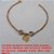 PULSEIRA NO BRUTO PRONTO PARA O BANHO -  PULSEIRA FEMININA COM CRISTAIS E PINGENTE  DE CORAÇÃO - TAMANHO 19,0CM - PESO 1,6GR -  BRU170 - Imagem 1