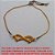 PULSEIRA NO BRUTO PRONTO PARA O BANHO -  PULSEIRA FEMININA AJUSTÁVEL TODA EM ALTA  FUSÃO COM CONECTOR DE INFINITO CRAVEJADO  EM ZIRCONIA E COM CORAÇÕESZINHOS  - PESO  3,3GR - BRU3279 - Imagem 2