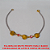 PULSEIRA NO BRUTO PRONTO PARA O BANHO COM BOLINHAS DE LATÃO E CONTAS DE CRISTAL COM 18CM - DELICADA E LEVE 1,8GR - BRU1216 - Imagem 2