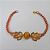 PULSEIRA NO BRUTO PRONTO PARA O BANHO  DUAS FOLHAS E BOLA DIAMANTADA DE10MM 3,2GR - COM - 18CM - BRU3415 - Imagem 1