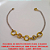PULSEIRA NO BRUTO PRONTO PARA O BANHO SIMPLES COM ARGOLAS 1MM E DUAS ZIRCONIAS TAMANHO 18CM - 2,2GR - BRU3486 - Imagem 1